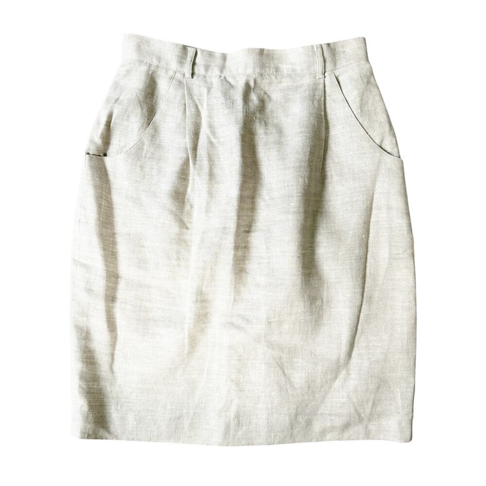 Vintage Talbots Linen Pencil Skirt Size 12